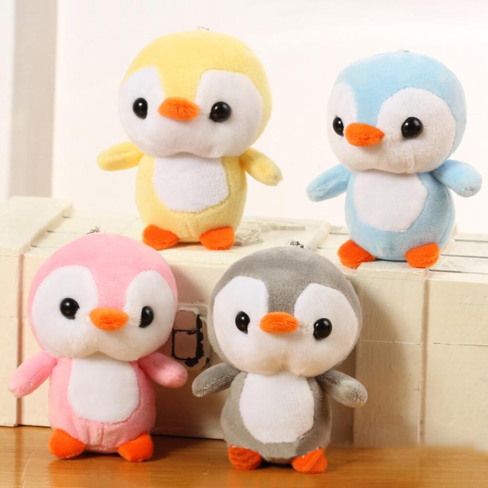 Mini Penguin Kawaii Doll Toy PVC Flocking Decoration Dolls Penguin 3 Colors Girls Little Exquisite Toy Christmas