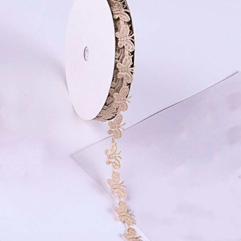20 meter vlinder polyester lint haar decoratie knutsel verpakking riem doe-het-zelf handleiding hulpmateriaal lint 15mm: Veelkleurig