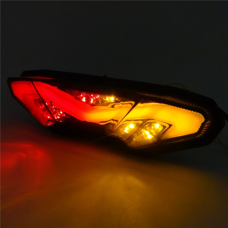 Led integrert baklys bak hale brems blinklys lys for yamaha  fz10 mt-10 fz09 fj09 mt-09 tracer 700 900 gt mt -07 tracer
