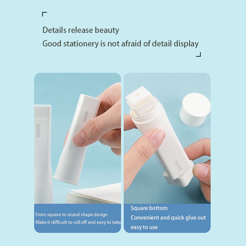 KOKUYO-pegamento sólido para decoloración de oro, barra de pegamento de ángulo recto, pegamento cuadrado fuerte de alta viscosidad, para oficina y escuela, Japón