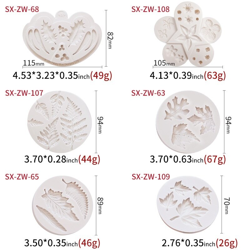 Diy 3d blad blommor silikonform fondant tårta dekorera choklad sugarcraft form