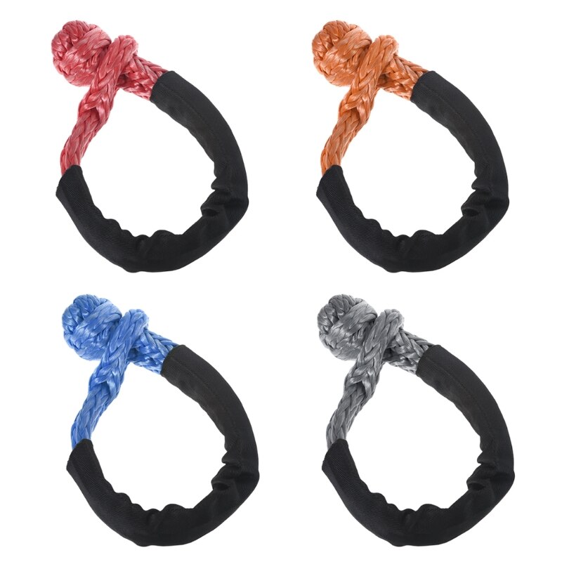 45000lbs Break Strength Synthetic Soft Shackle 1/2" X 22 Inch Off-Road Towing Recovery Shackle Tools N84F