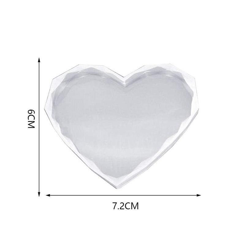 Silicone Heart Mold Epoxy Resin Making Craft Clay Resin Molds DIY Mold Ashtray Coaster Flexible Jewelry Making Accessories: Small