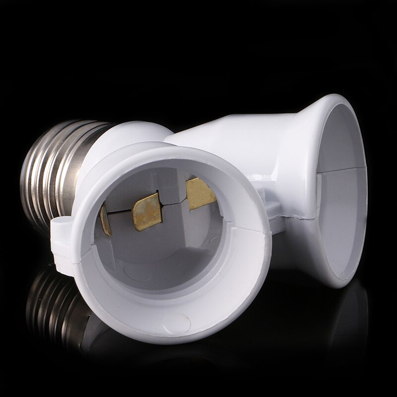 1 PC E27 Extend Base E27 Om Dubbele E27 Base LED Light Socket Extender Adapter Converter Lamp Houder