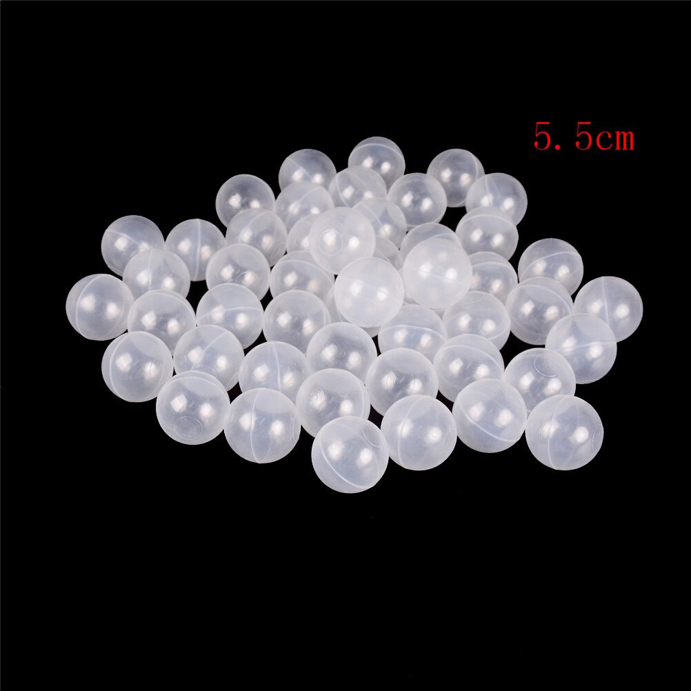 50 Uds. De Juguetes Divertidos para exterior, bolas de océano para piscina de bebé, bolas de aire de plástico blancas transparentes, bolas de aire deportivas para pozo de juegos o 1 ud. De bolsa de almacenamiento