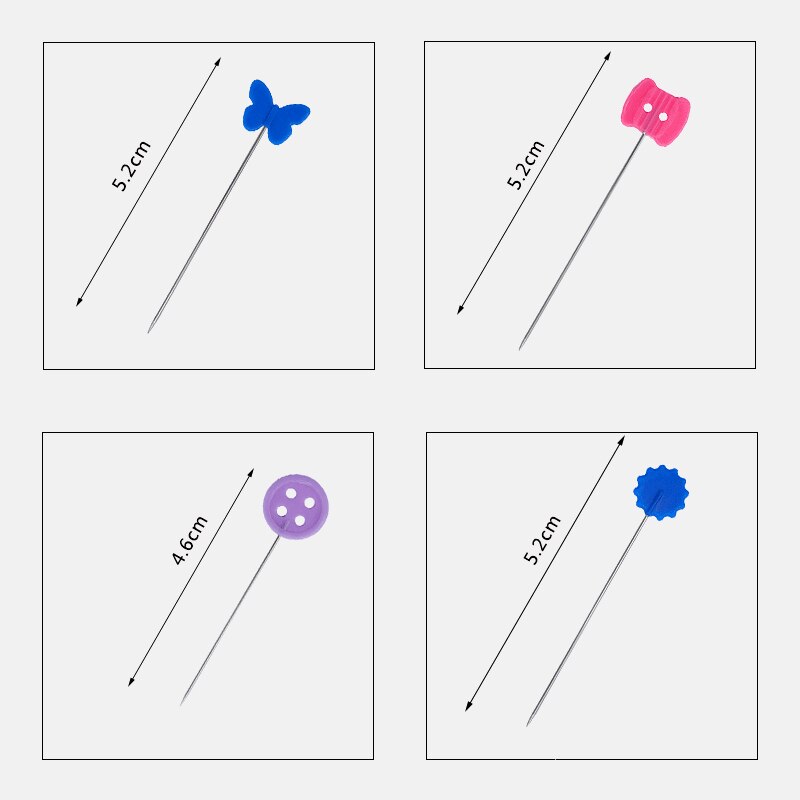 100Pcs Dressmaking Pins Embroidery Patchwork Pins Accessories Tools Sewing Needle DIY Sewing Accessories Stainless Steel Needles