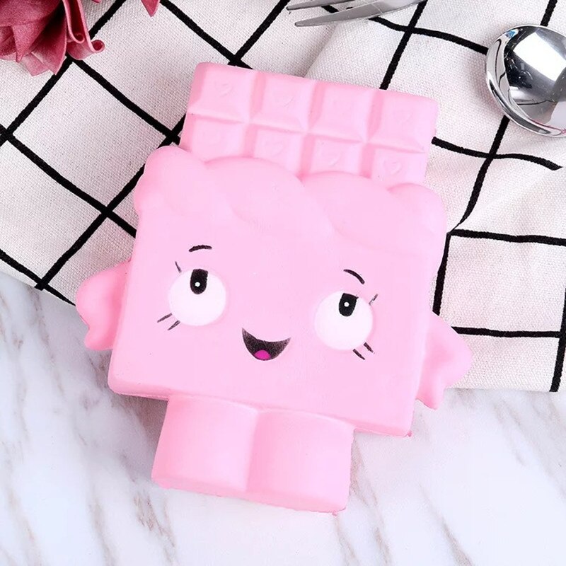 Squash anti-stress 1 PCS 7cm Squishy Cartoon Waffle Slow Rising Scented Squeeze Toy Collection Cure Kawaii kids Adult Toy: 2