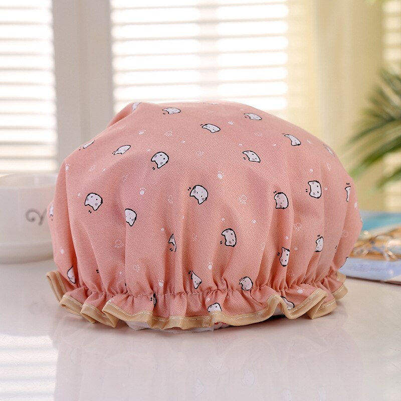 Gorro de baño grueso impermeable, cubierta de ducha de doble capa, a prueba de aceite, accesorios de cocina, 1 Uds.: 08