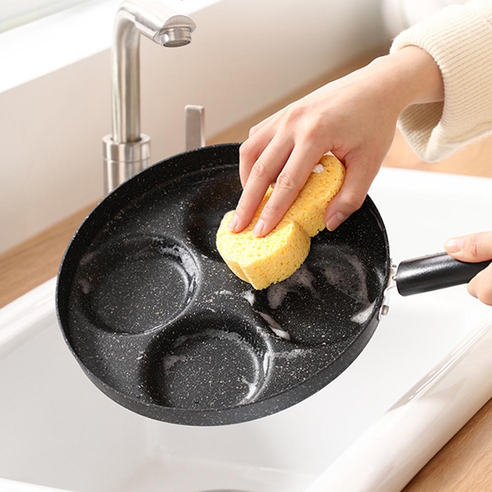 Omelet Pan Mini Maifan Steen Coating Non-stick Vier-Gat Platte Koekenpan Voor Ontbijt Ei Pannenkoek Voor gas Kachels