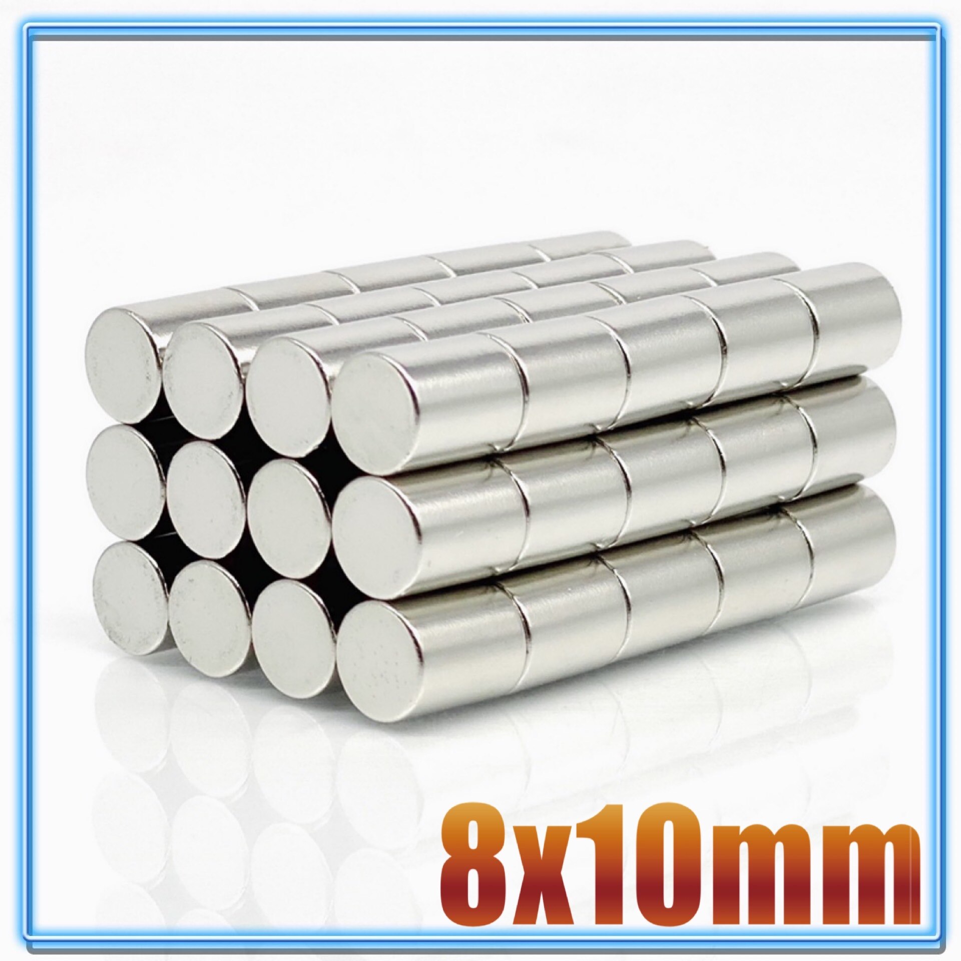 20 ~ 500 stk  n35 rund magnet 8 x 1 8 x 1.5 8 x 2 8 x 3 8 x 4 8 x 5 8 x 6 8 x 10 neodymmagnet fast ndfeb supersterke kraftige magneter