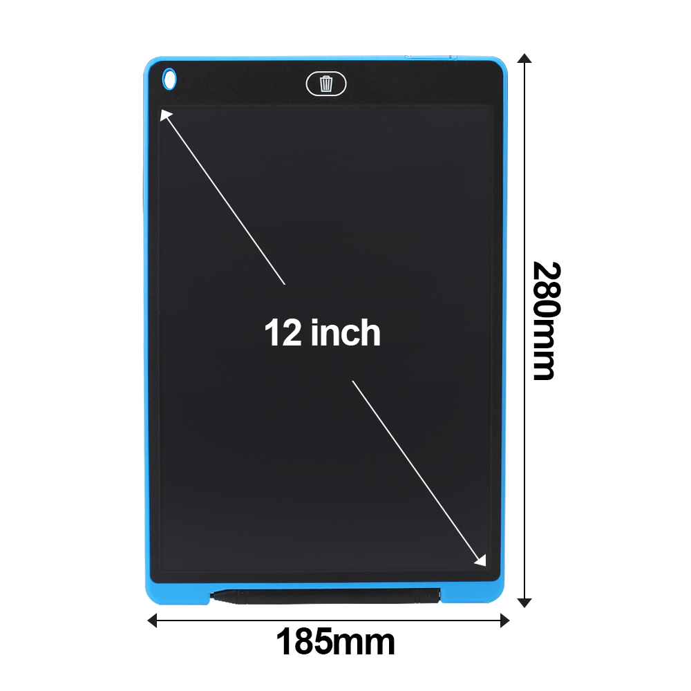 Graphics Tablet Drawing Tablet LCD Writing Tablet for Drawing 8.5 "12" Electronic Drawing Board Art Digital Writing Pad with Pen: Blue 12 inch