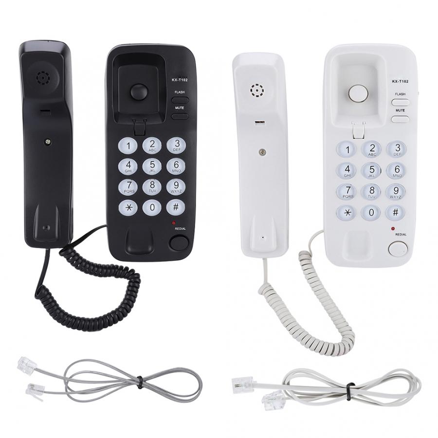Hemtelefon mini telefon väggfäste fast telefon anknytning ingen nummerpresentation hemtelefon för hem hotell kontor familj telefono