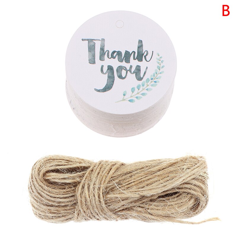 ¡Novedad! 50 Uds. Etiquetas de papel para colgar DIY gracias por las etiquetas del paquete etiquetas galletas recuerdos de boda: B
