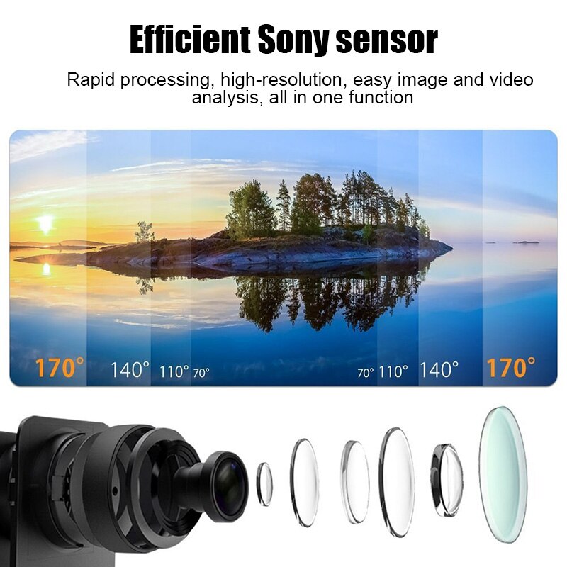 Wireless Wifi Camera HD 4K Waterproof Wide Angle 2.0 Inch Screen for Outdoor Sports