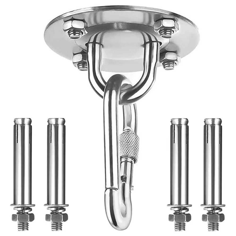 1Set Zware Schommelhaken Hangmat Muurbevestiging Ankerhaken Plafondhaak met 4 Schroeven Antenne Yoga Zandzak Schommel Gym Accessoires