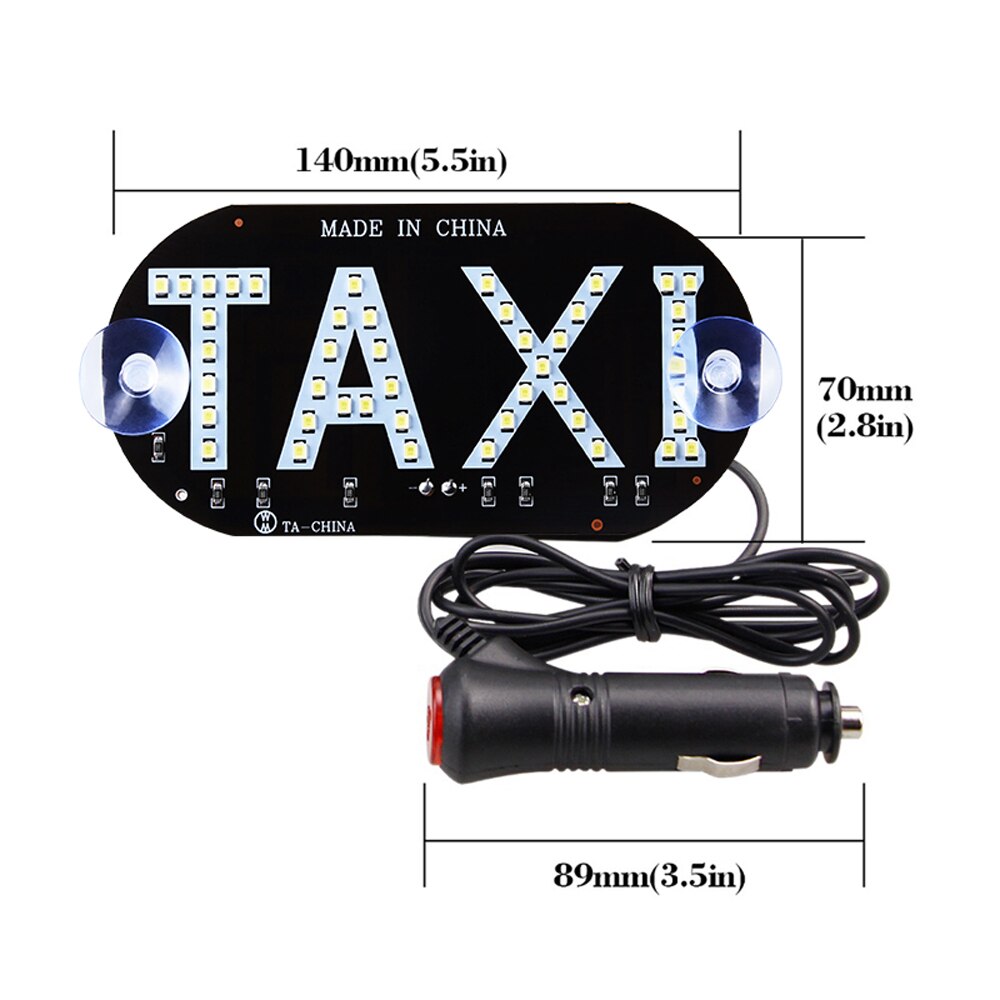 1 stk led taxa display signal indikator lys blå 12v led bil forrude førerhus indikator pære skilt bus tilbehør led bil signal