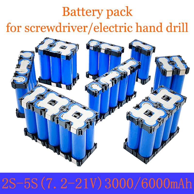 2S1P 3S1P 3S2P 4S1P 4S2P 5S2P 18650 battery pack custom 18650 battery welding 3000mAh / 6000mah battery pack 12.6V to 25.2v sc