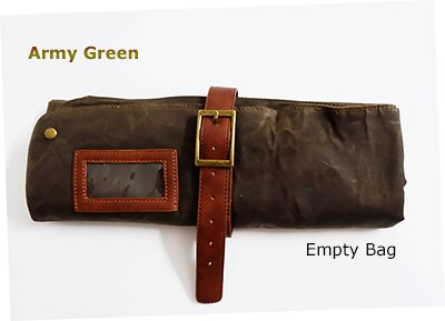 Bar rollen-hoch Barmann Bausatz Tasche, Tragbare Bar fallen tasche für Reise Barkeeper rollen hoch Bausatz Tasche: Armee Grün