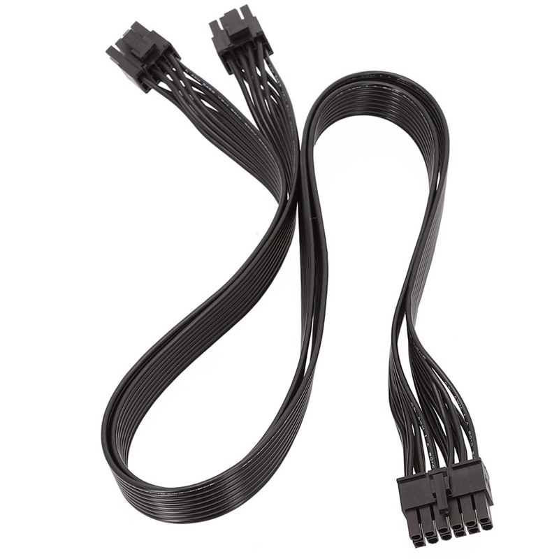 Cable de alimentación Modular PSU para Seasonic P-860, Cable de alimentación Modular de 12 pines a 8 pines (6 + 2) PCI-E para P-1000 X-1050 (60cm): Default Title