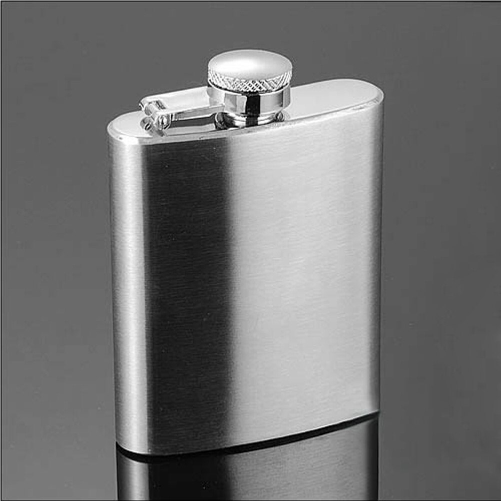 Portable 4oz Stainless Steel Hip Flask Alcohol Whiskey Liquor Wine Pot Bottle