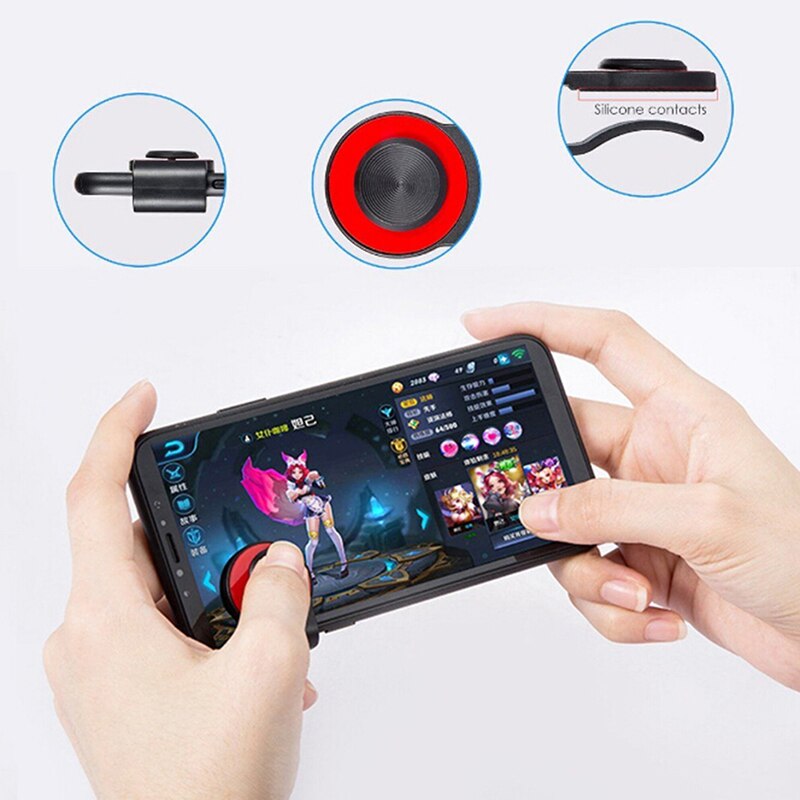 1Pc Joysticks Game Knop Voor Mobiele Telefoon Game Rocker Joypad Tablet Controller Met Clip Kleur