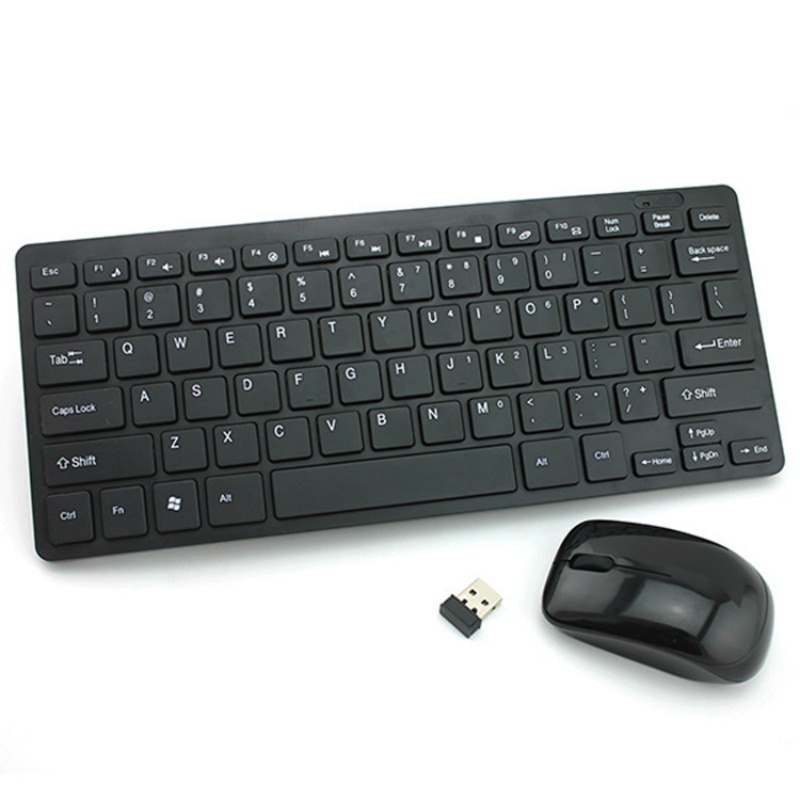 Wireless Keyboard Mouse 2.4Ghz Mini Portable Combo for Samsung Smart TV Desktop PC Win10 MAC Android iOS