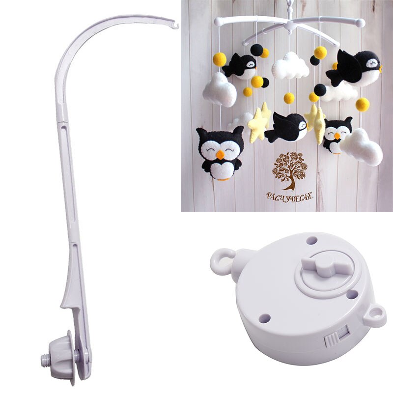 Mobiele Baby Wieg Houder Babybedje Mobiele Bed Bel Opknoping Speelgoed 360 Graden Draaien Beugel Wind-Up Music Box baby Rammelaar Speelgoed