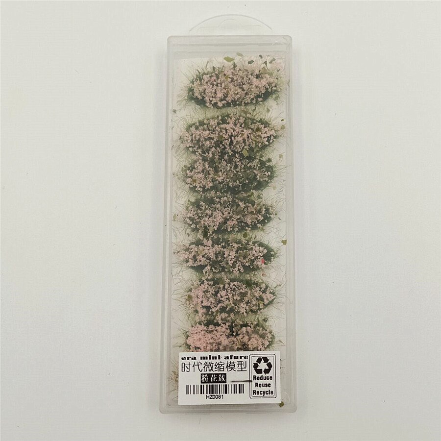 8 stück/box, künstliches grasmodell für sandkasten, diy-miniaturlandschaftsmaterial, ho-modellbahnanlage