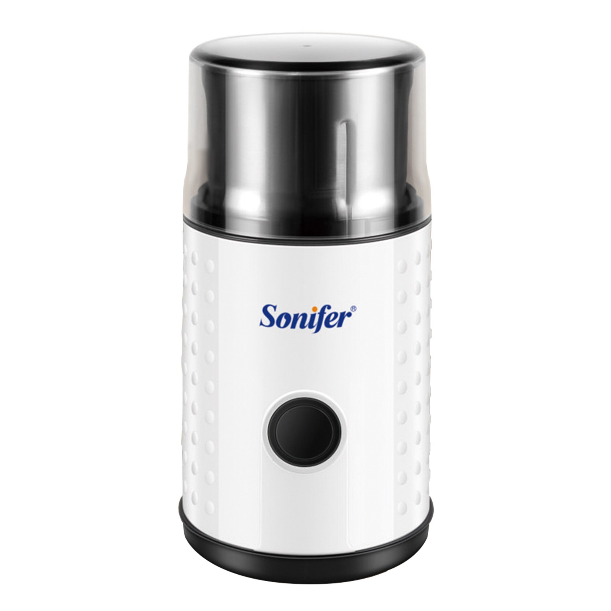 Sonifer-Molinillo Eléctrico de café, molino de granos, hierbas, frutos secos, acero inoxidable, 220V: SF3537-White / EU