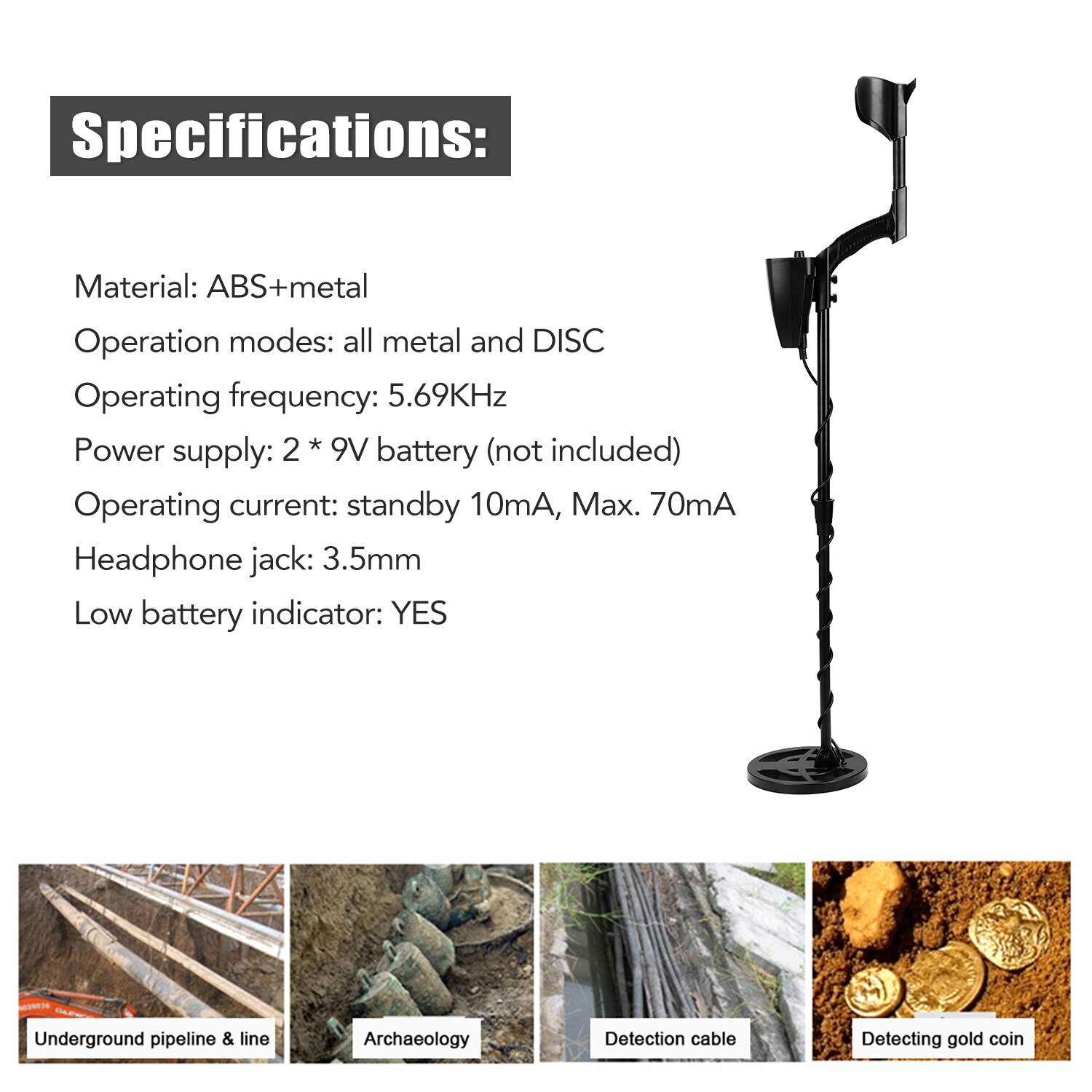 GTX5060 Metal Detector Pinpointer Underground Meta... – Grandado