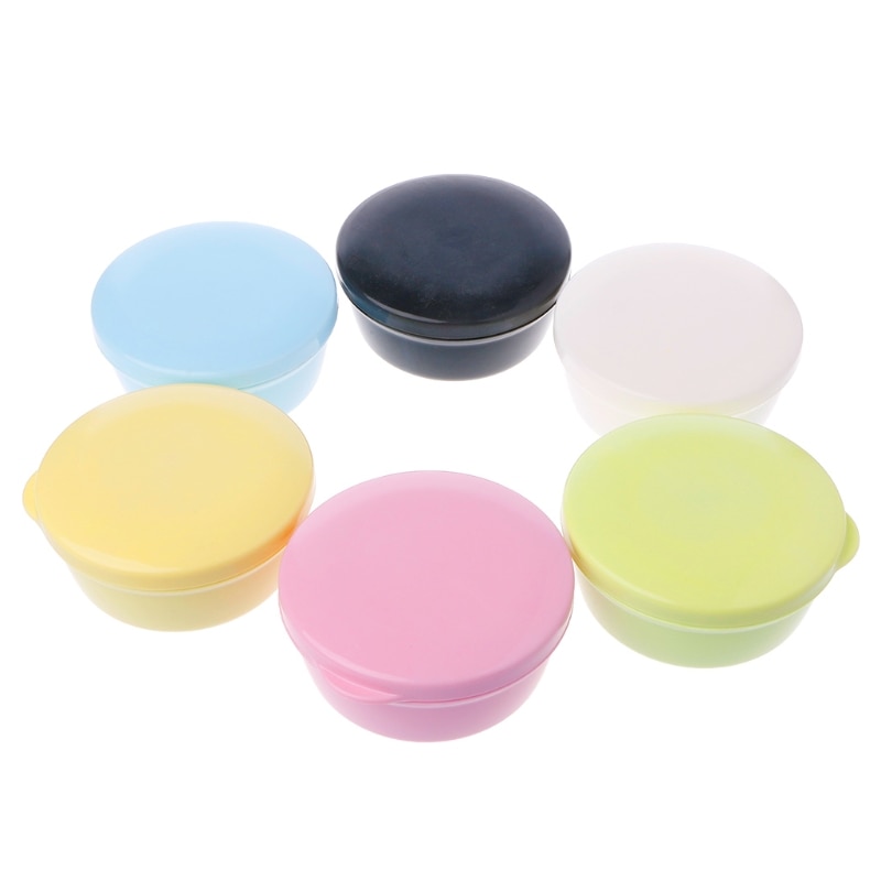 Boîte à savon de voyage ronde | Portable, salle de bain de voyage ronde