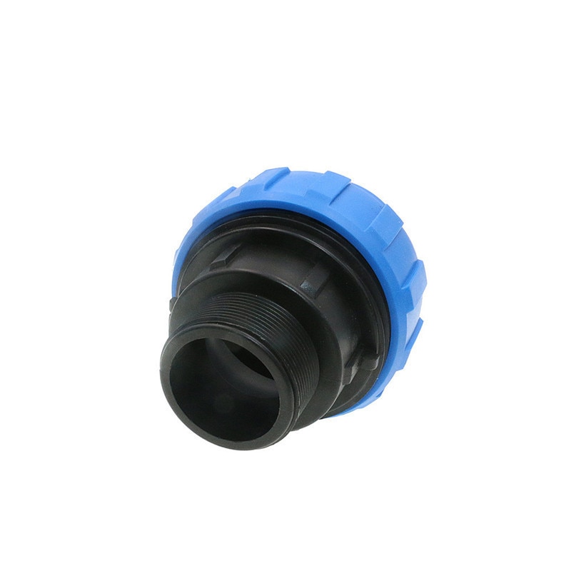 1pc HDPE Compression Male Adapter Plastic PP Coupler Coupling Irrigation Pipe Quick Connector Fitting Flexible Joint