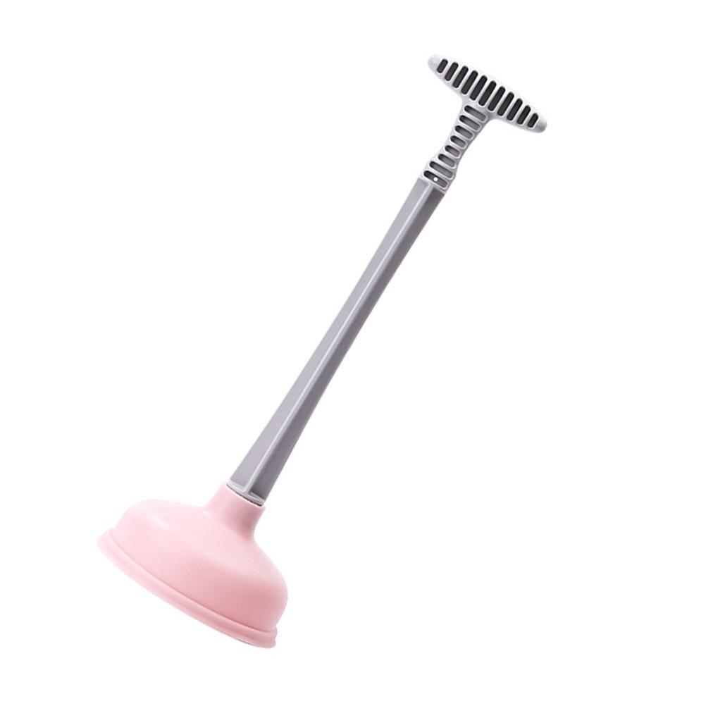 Toilet Plunger Durable Practical Long Handle Plunger Toilet Suction Plunger for Kitchen Sink Bathroom: Pink
