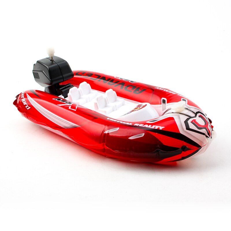 Products Recommended Children's Toys Clockwork Boat Inflatable Boat Bathtub Swimming Pool Toys: red