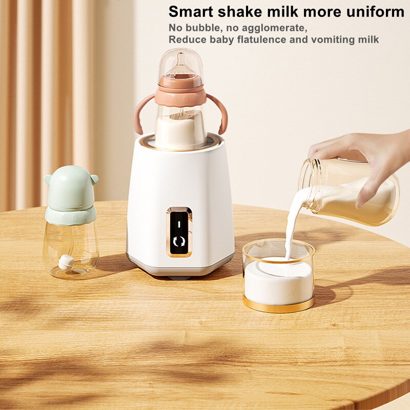 Mélangeur intelligent de lait en poudre pour bébé, Rechargeable par USB, avec veilleuse, doux, 3 niveaux réglables