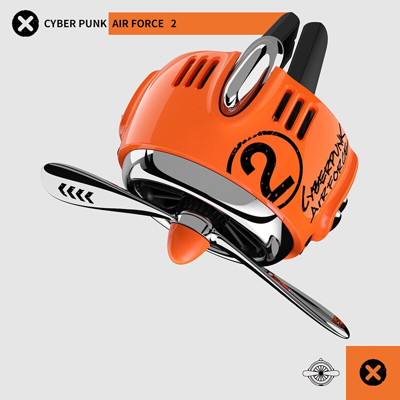 Cyberpunk Style Aircraft Engine Car Air Freshener perfume Automobile Interior Perfume Clip Fragrance Ornament Car Accessories