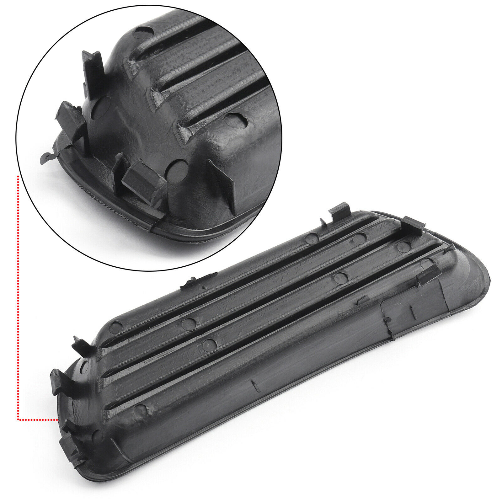 Replacement Fog Light Cover Black Plastic Accessories Car Front Bumper