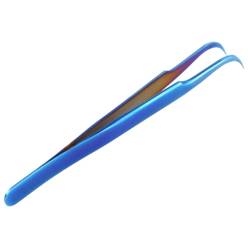 Vetus MCS-15 Bright Blue Curved Tweezers