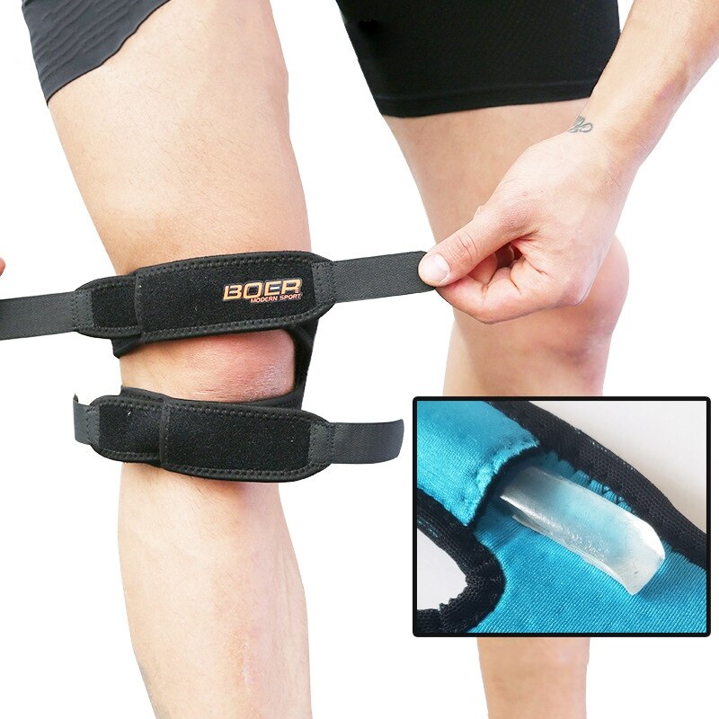 Sport Knie Ondersteuning Verstelbare Ademend Compressie Brace Mouwen Protector Ondersteuning Voor Klimmen Basketbal