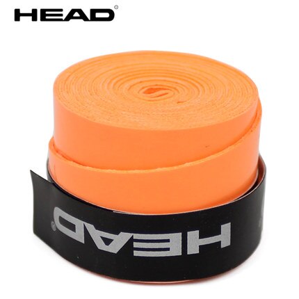 10 Pcs Original HEAD Tennis Overgrip Tennis Racket PU Tenis Sweatband antivibrador Grip Padel Tenis Raquete Padel Tennis Grip 10: Sticky Orange