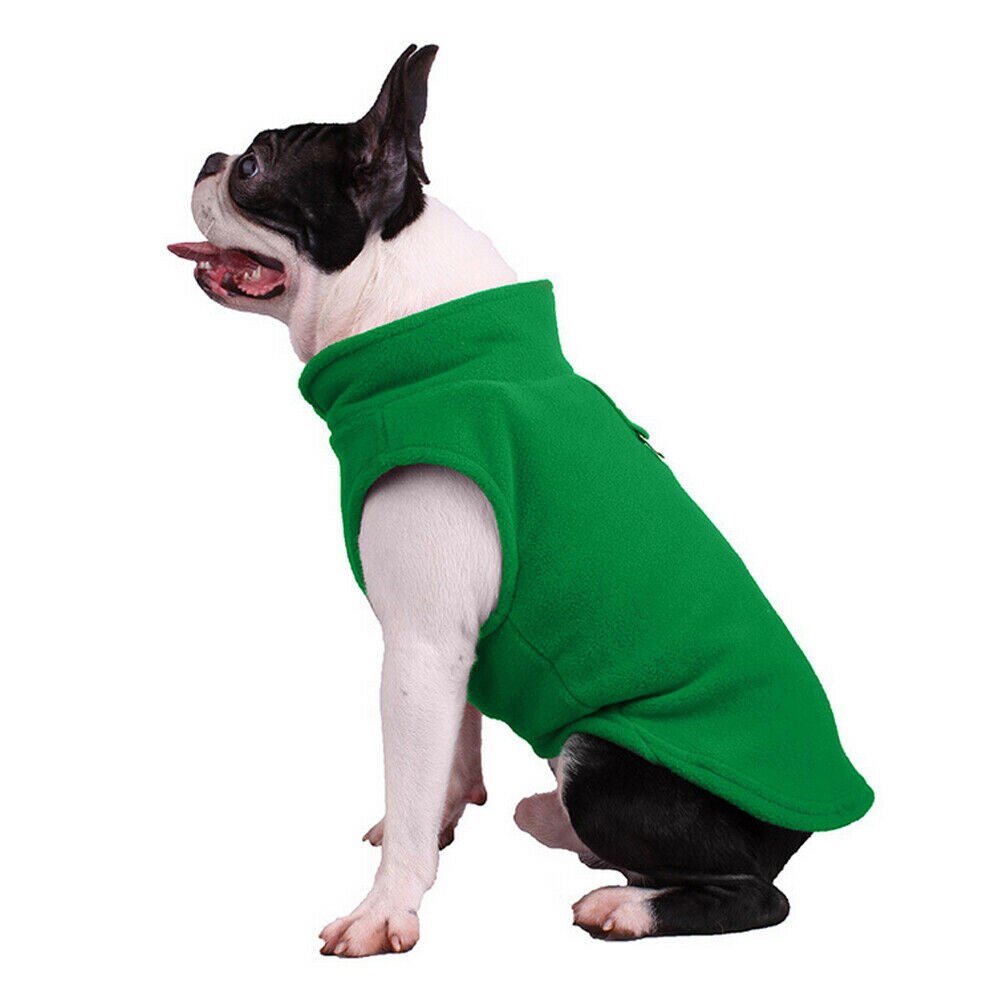 Fleece Harness Pet Vest Jas Jumper Trui Jas Voor Kleine Medium Grote Hond: green / L