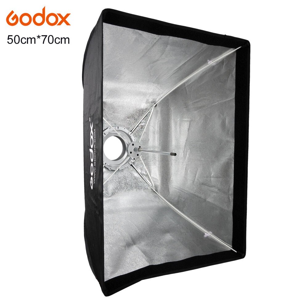 Godox Photo Studio Paraplu Softbox 50X70 Cm/20 "X 28" Met Bowens Mount Zak Kit voor Studio Flash