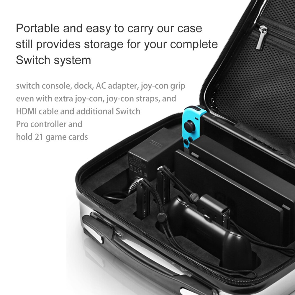 Mod-X Large Carrying Case for Nintendo Switch Bag Shell Travel Storage Pouch for Nintend Switch NX NS Console Accessories Box