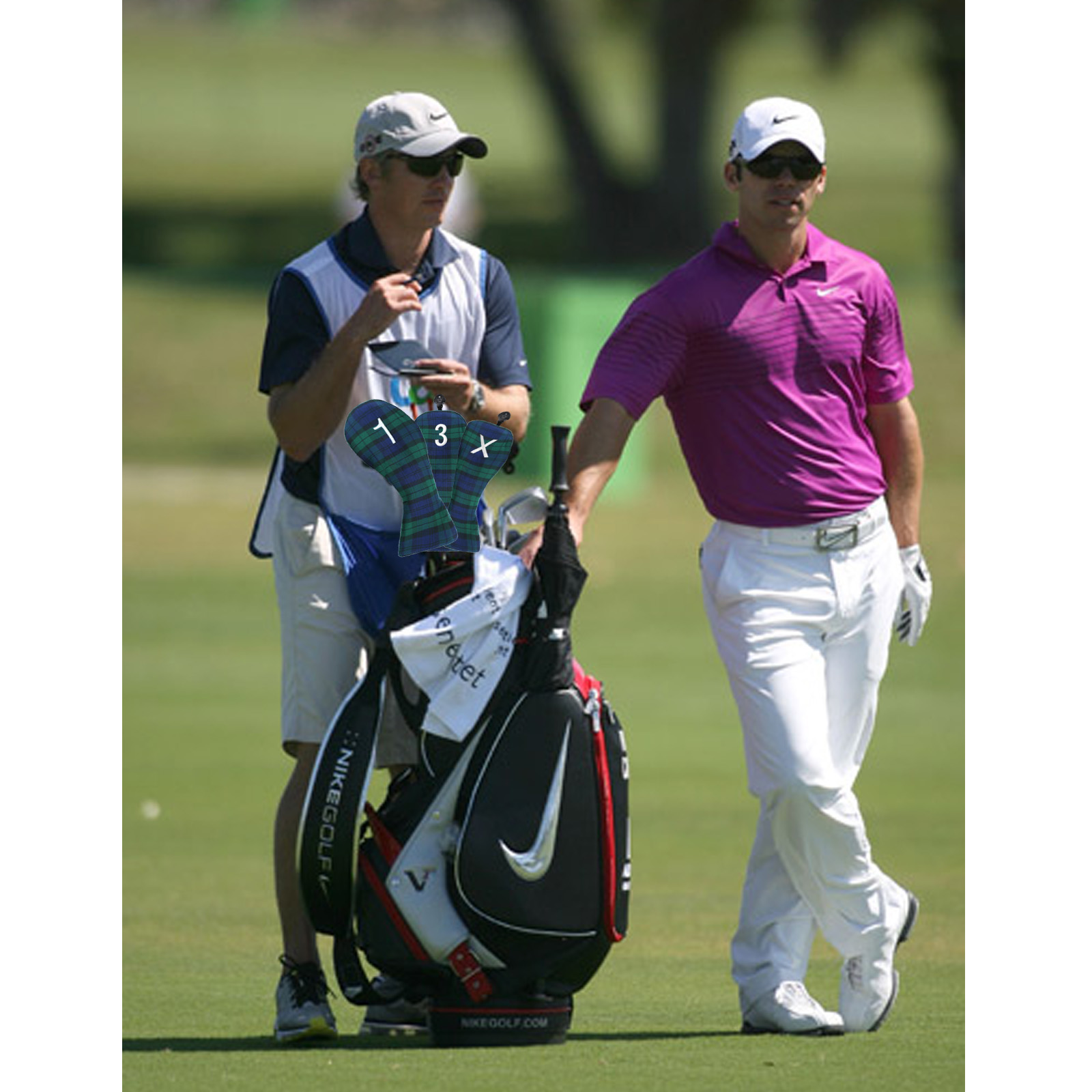 #1 #3 #5 Golf Head Cover Driver Fairway Hybrid Mixed Wood Putter HeadCover Woods Clubs Protector Blue Green