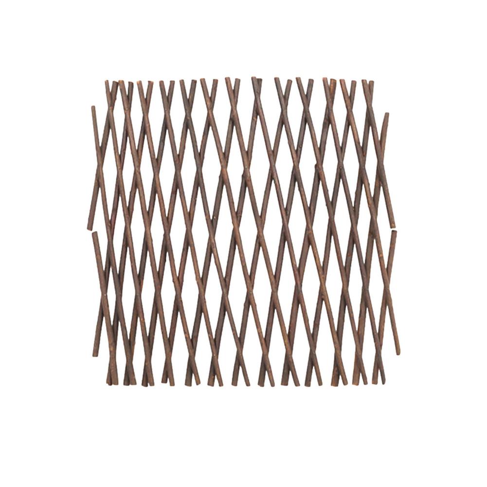 Retractable Wooden Trellis Fence Garden Expandable Privacy Fence Vines Plant Climbing Frame Home Yard Decoration: Default Title