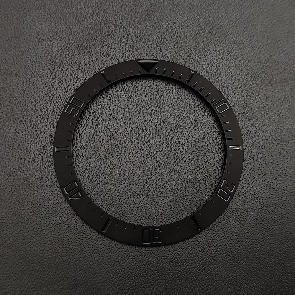 Modification d'horloge, lunette de 38mm, noir mat, anneau d'insertion en céramique de , diamètre intérieur 30.5, convient aux accessoires de montre pour hommes de 40mm: GOLD