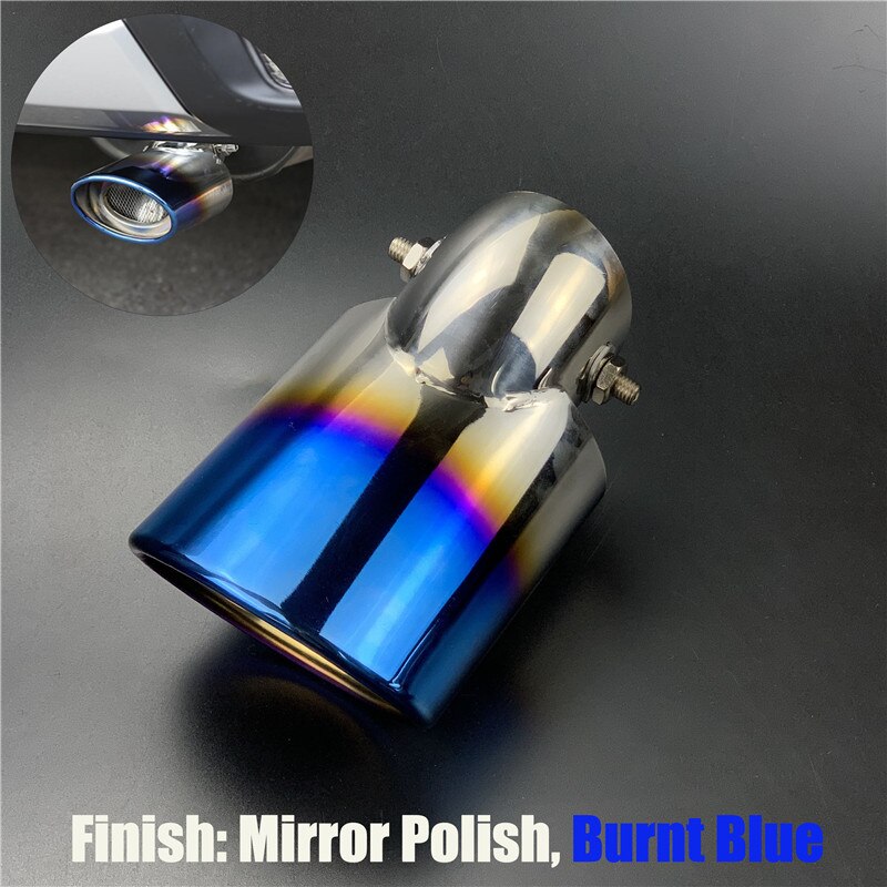 Tubos de escape de estilo de coche, cubierta de sistema de escape trasero para Mitsubishi Outlander , accesorios para automóviles: Burnt Blue