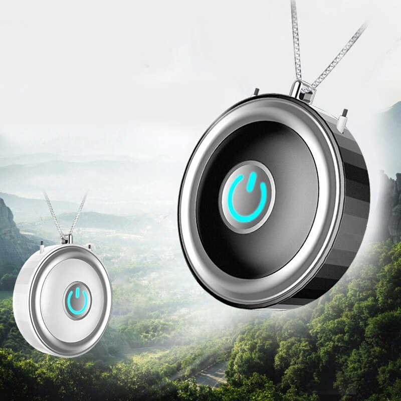 Mini Portable Air Purifier Wearable Air Purifier Necklace USB Air Cleaner Personal Negative Ion Generator