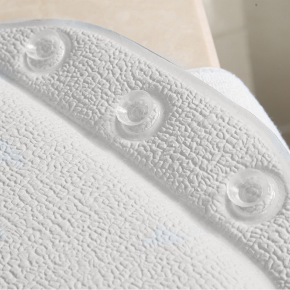 Vandtæt blød pvc skum svamp badekar pude brusere spa bad puder nakkestøtte med sugekop nakke slappe af badeværelsesudstyr