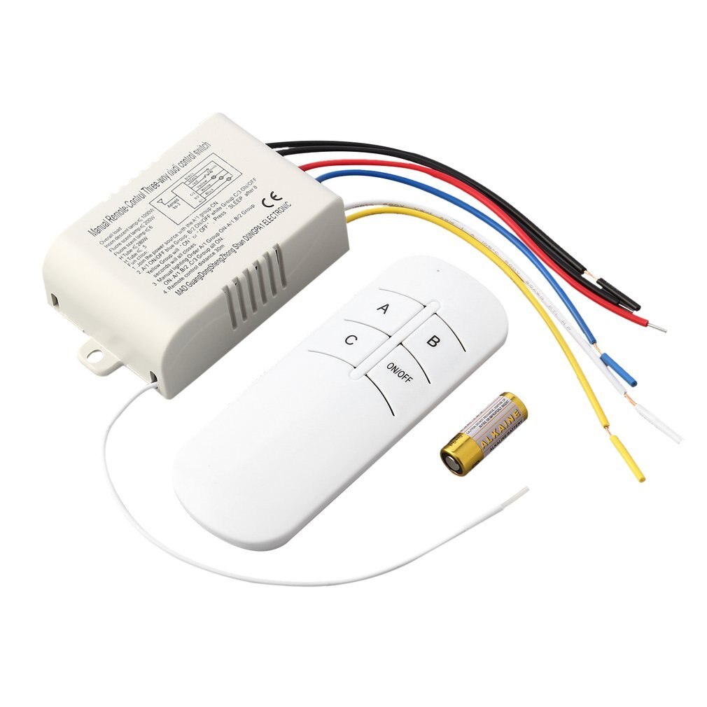 220V 3 Way ON/OFF Digital RF Remote Control Switch Wireless For Light Lamp Worldwide Store Brand